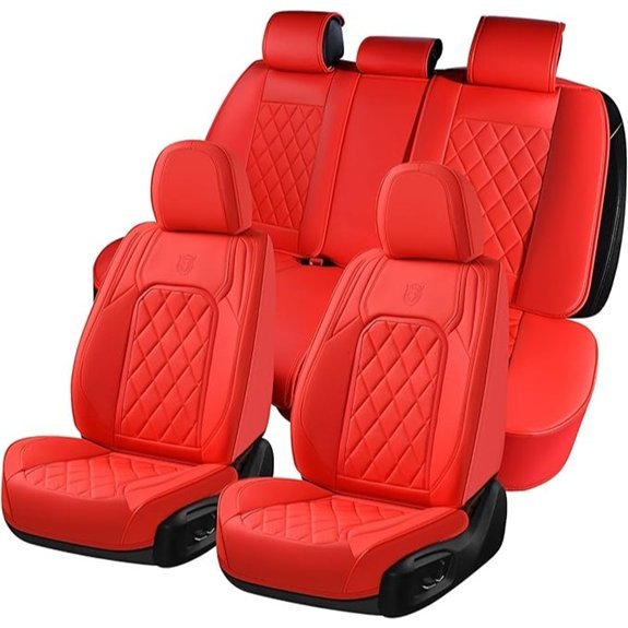Coverado Luxury Faux Leather Car Seat Covers Set