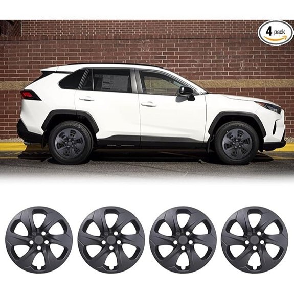 17 Inch Matte Black Hubcaps for Toyota RAV4