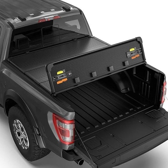 Hard Quad-Fold Truck Bed Tonneau Cover for Nissan Titan