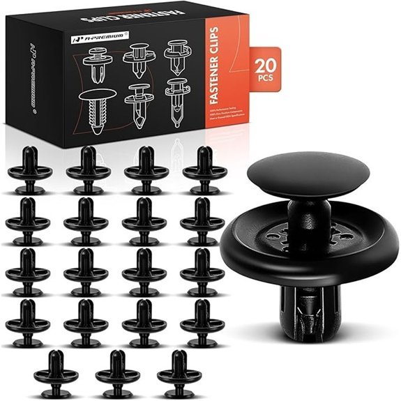 A-Premium Nylon Engine Under Cover Retainer Clips (20 PCS)
