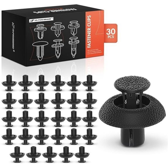 A-Premium Nylon Radiator Support Push Pin Clips (30-Pack)