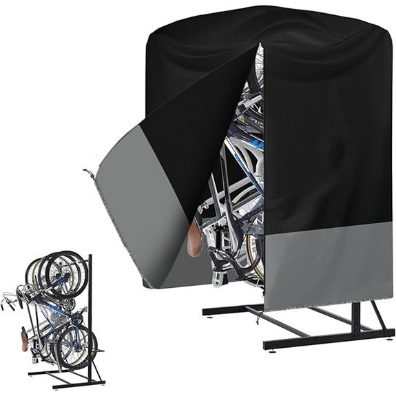 Vertical Waterproof Bike Rack Cover for Outdoor Protection
