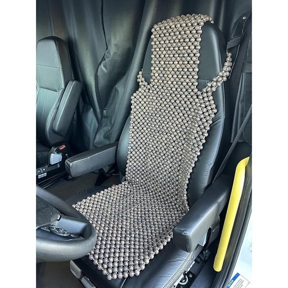 Extra Large Natural Wood Beaded Seat Cushion