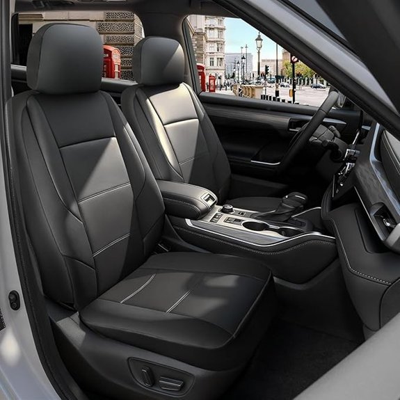 GIANT PANDA Front Car Seat Covers for Ford F150/F250/F350