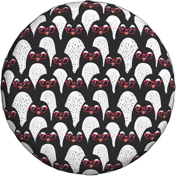 Penguin Sunglasses Spare Tire Cover 16 Inch