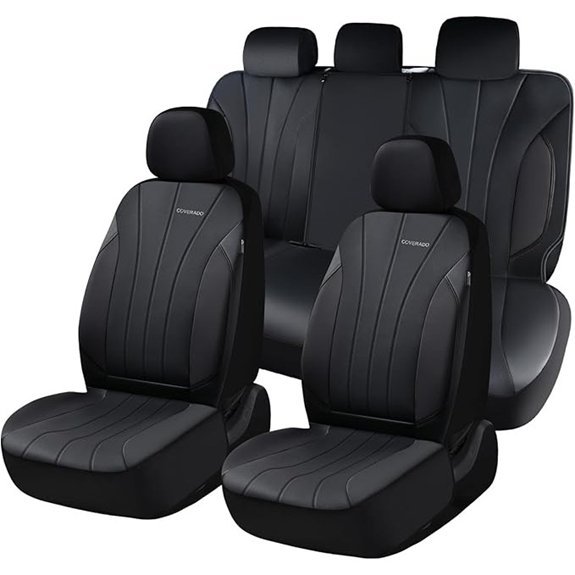 Coverado Leather Car Seat Covers Full Set