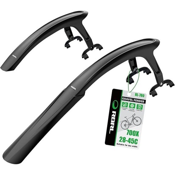 RBRL Quick Release Bike Fender Set for Gravel/Road