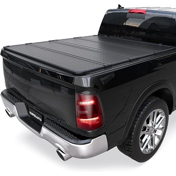 KUIPERAUTO Quad Fold Truck Bed Cover for Ram 1500