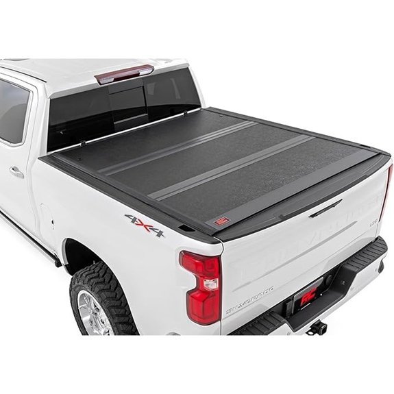 Rough Country Hard Tri-Fold Tonneau Cover for Ram