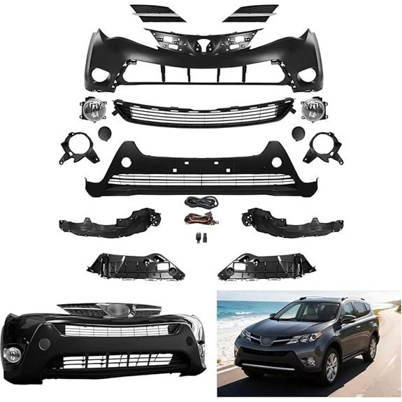 Telfair Front Bumper Cover Kit for 2013-2015 RAV4