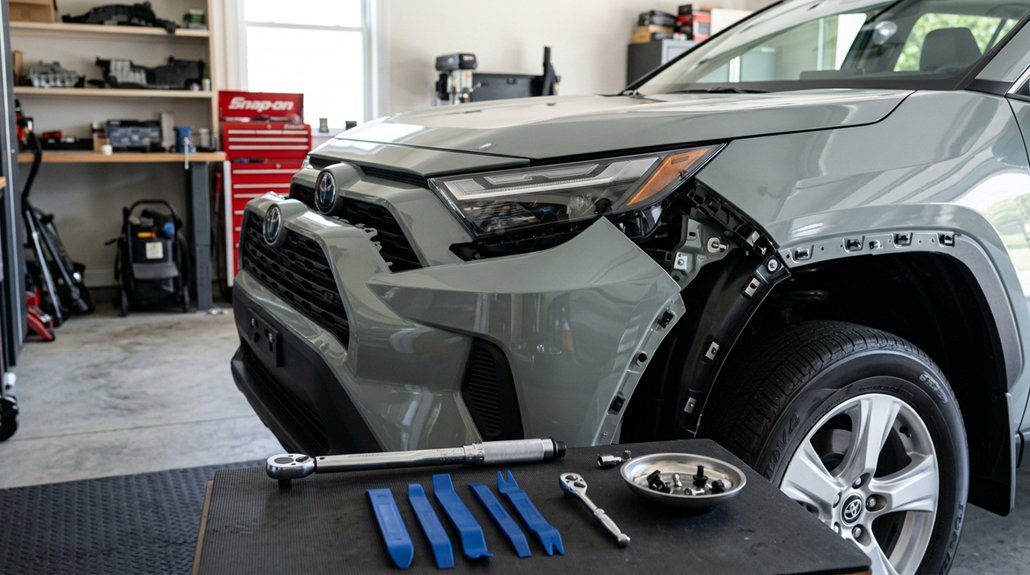 rav4 bumper cover removal tips