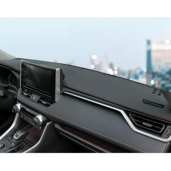 Toyota RAV4 Dashboard Console Cover with Red Stitching