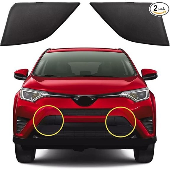 Toyota RAV4 Front Bumper Tow Hook Cover Pair