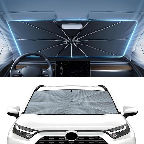 Autorder Windshield Sun Shade Umbrella for RAV4