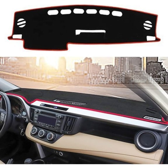 Toyota RAV4 Dashboard Cover Mat (Red Edge)