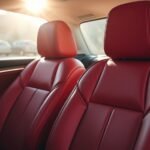red leather seat covers