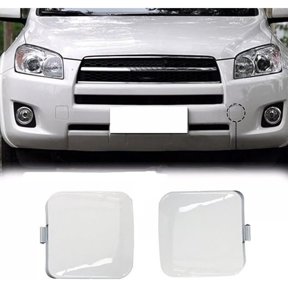 1 Pair Red Tow Hook Cover for Toyota RAV4