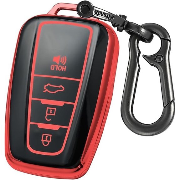 Kirsnda Toyota Smart Key Fob Cover (Red)