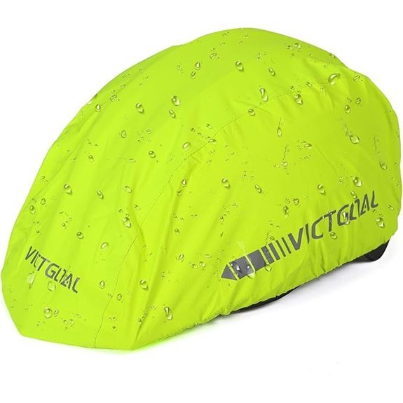 VICTGOAL Waterproof Bike Helmet Cover with Reflective Stripes