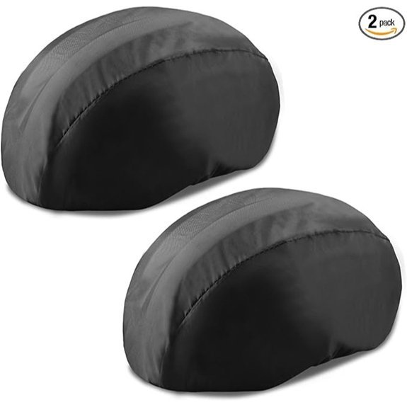 2 Pcs Waterproof Reflective Bicycle Helmet Covers
