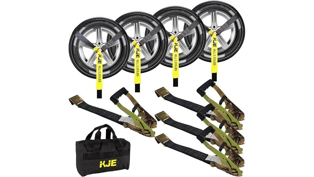 KJE 4 Pack Car Tie Down Straps Review