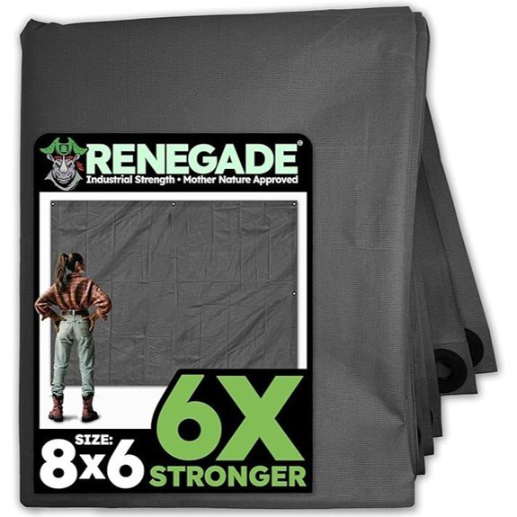 RENEGADE Truck Bed Cargo Cover 8x6 ft