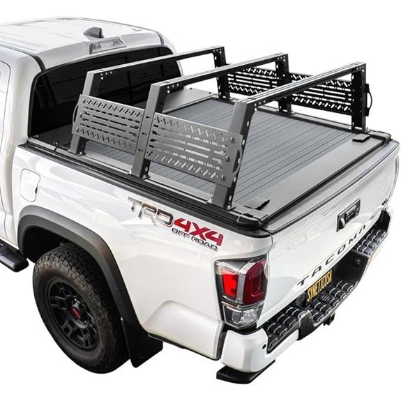 Syneticusa MR Retractable Truck Bed Cover with Rack