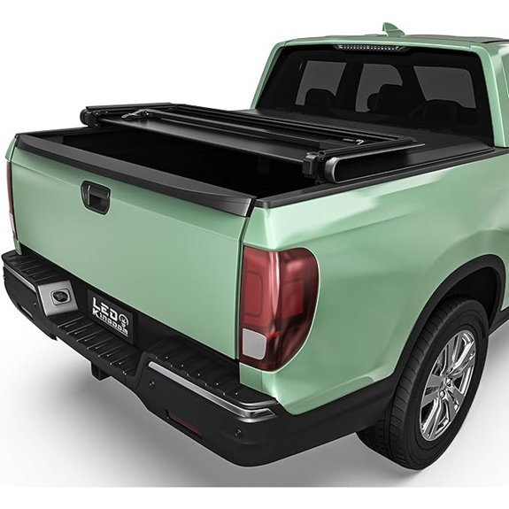 LEDKINGDOMUS Soft Tri-Fold Truck Bed Cover for Ridgeline