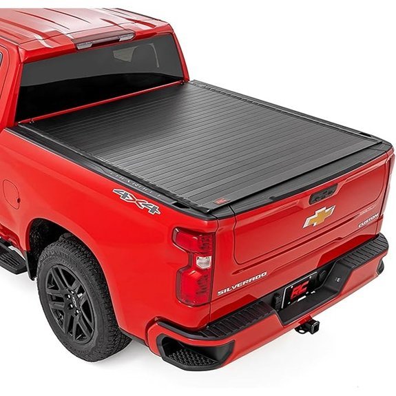 Rough Country Hard Roll Up Tonneau Cover for Silverado Sierra 1500