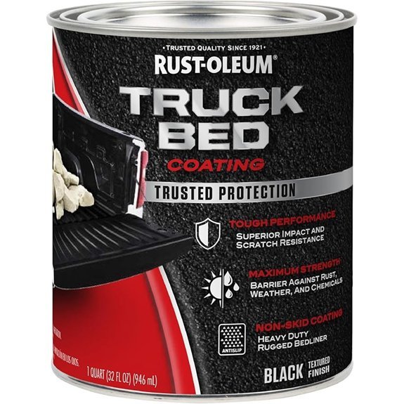 Rust-Oleum 342668 Stops Rust Truck Bed Coating 1 Quart Black