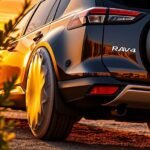 shiny white rav4 tire covers