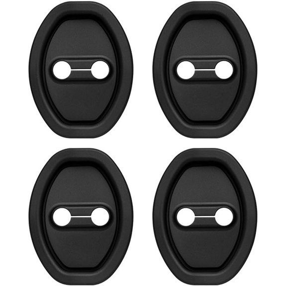 4PCS Silicone Car Door Latch Guard Covers