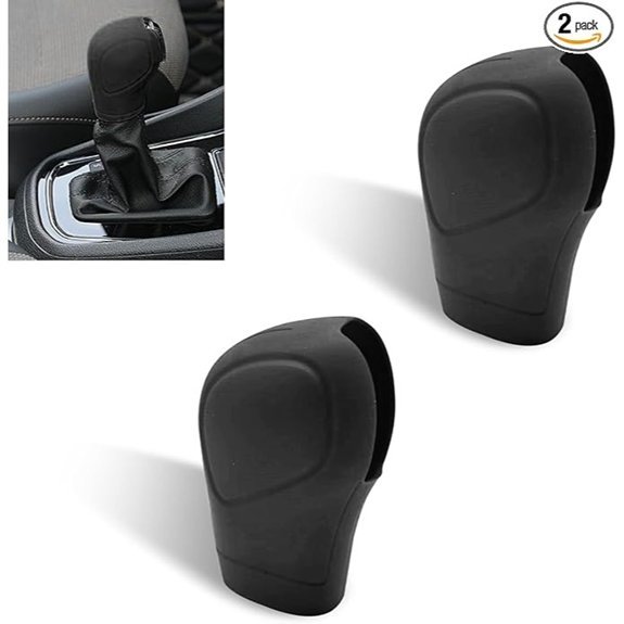 Tesnaao Silicone Car Shift Knob Cover (2 PCS)