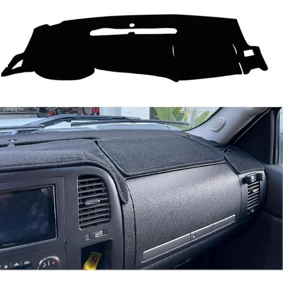 KEDAKEJI Black Dashboard Cover Mat for Silverado Sierra