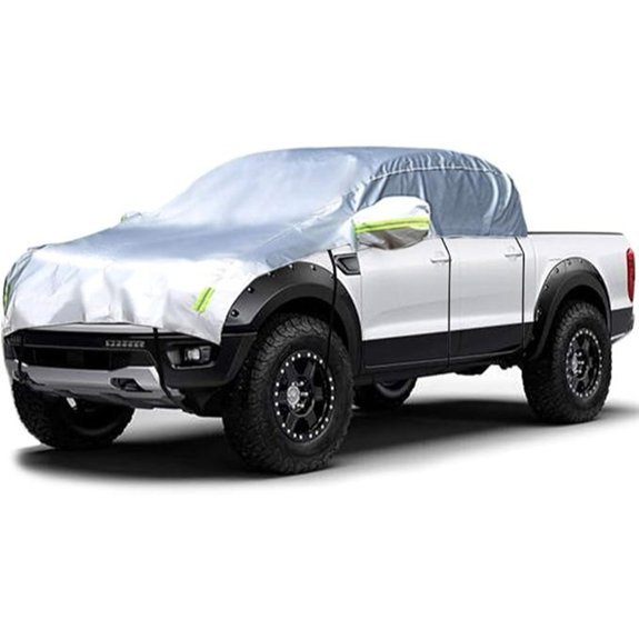 Half Car Cover for Small/Medium Pickup Crew Cab