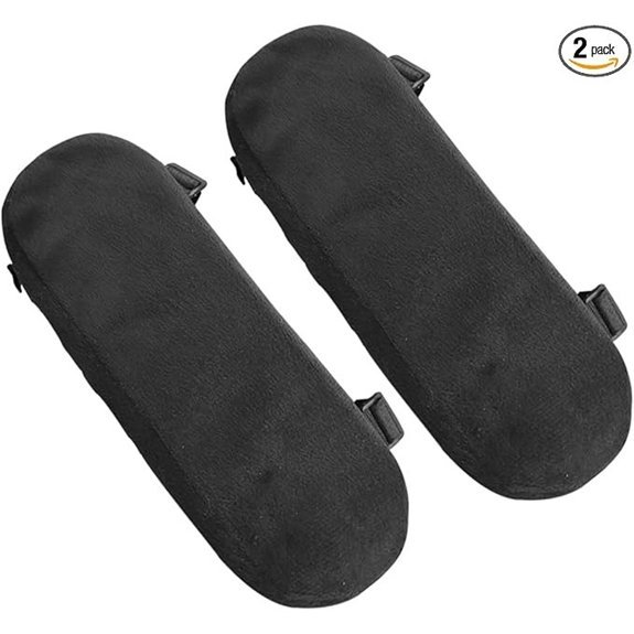 2PCS Soft Car Armrest Cushion Pads (Black)