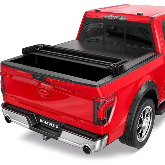 MOSTPLUS Quad Fold Soft Truck Bed Tonneau Cover