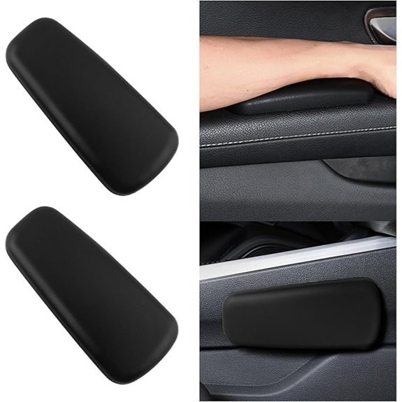 2PCS Soft Leather Car Arm Rest Cushions