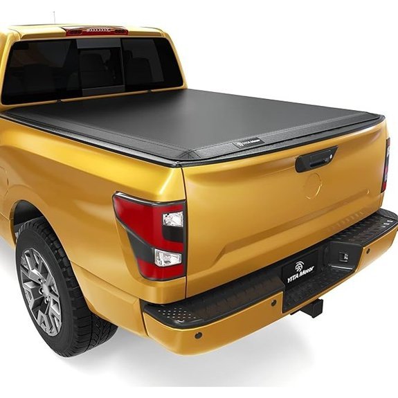 YITAMOTOR Soft Quad Fold Truck Bed Tonneau Cover