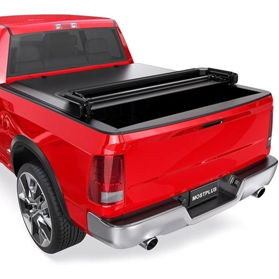 MOSTPLUS Soft Quad Fold Truck Bed Tonneau Cover