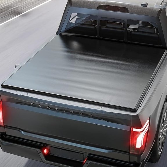 TUFFIOM Soft Roll-Up Truck Bed Tonneau Cover