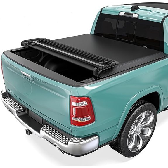 Soft Quad-Fold Truck Bed Tonneau Cover for Ram 1500/2500/3500
