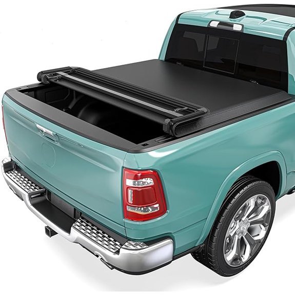 Soft Quad-Fold Truck Bed Tonneau Cover for Ram 1500