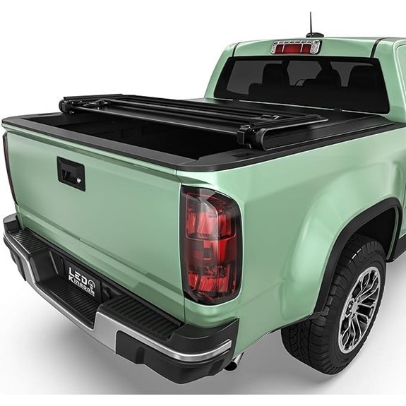 LEDKINGDOMUS Soft Tri-Fold Truck Bed Tonneau Cover