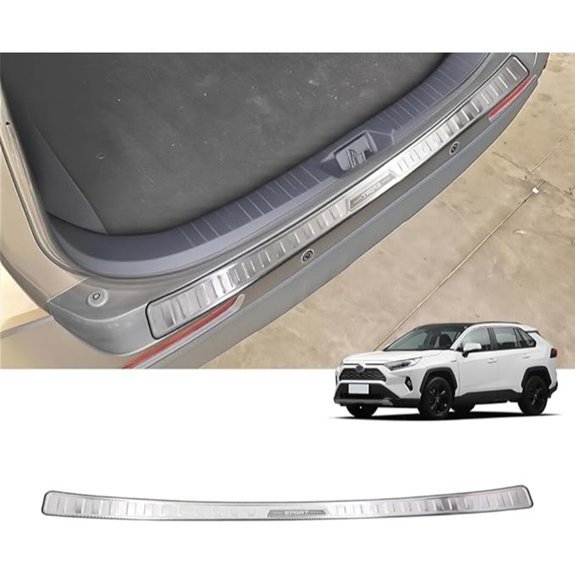 Toyota RAV4 Rear Bumper Protector Trim (Stainless Steel)