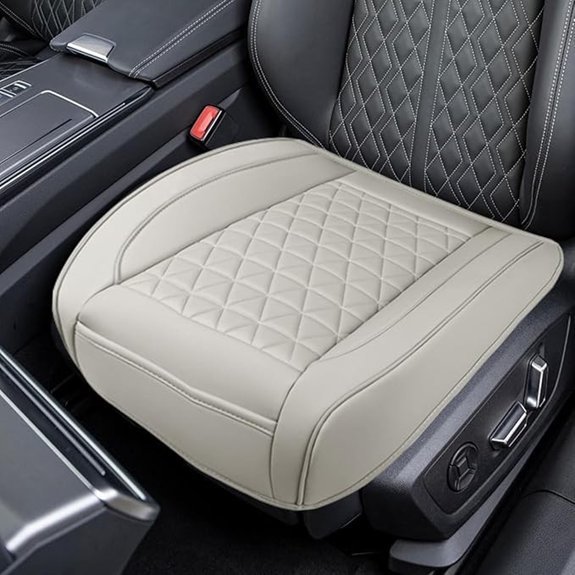 Luxury Faux Leather Car Seat Cover (Grey)