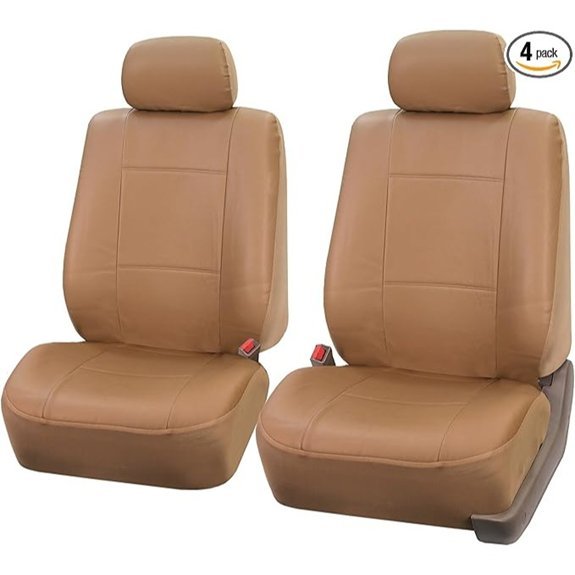 FH Group PU Leather Car Seat Covers Front Set