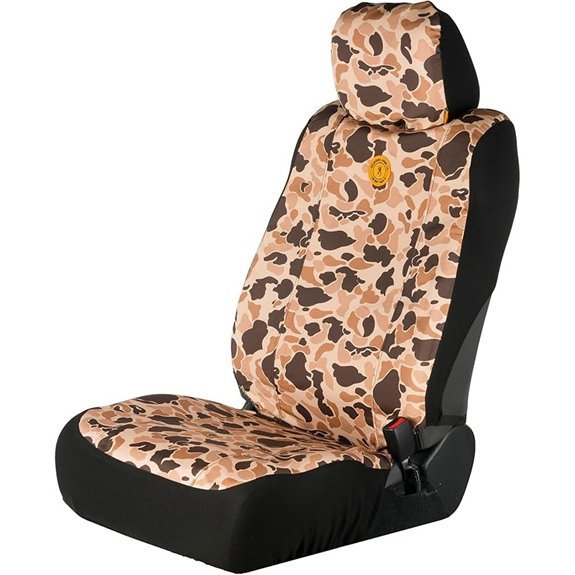 Browning Low Back Seat Cover Tan Duck Camo