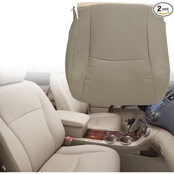 Tan Microfiber Leather Seat Cover for Toyota Corolla