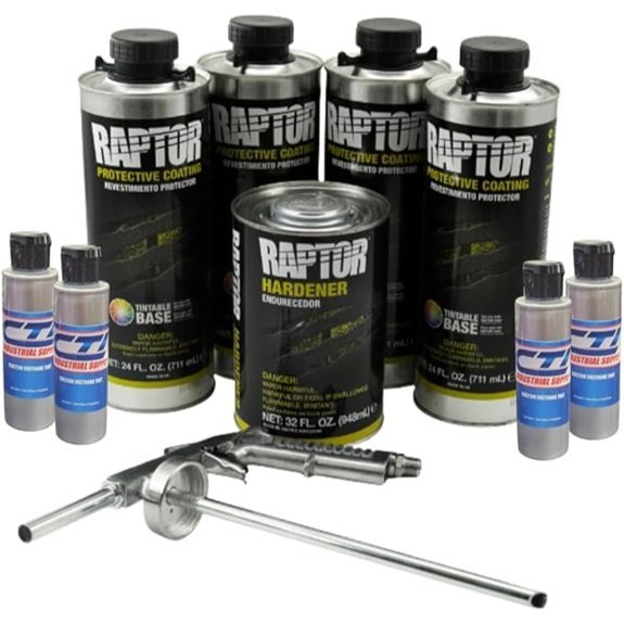 Raptor Truck Bed Liner Kit with Tintable Silver